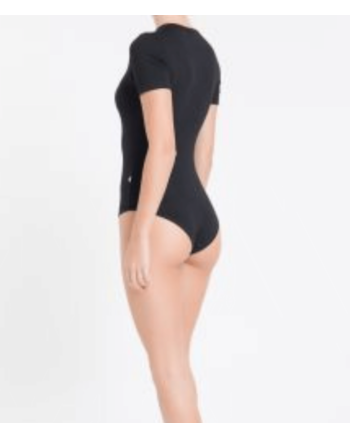 Body Manga Curta Calvin Klein Preto