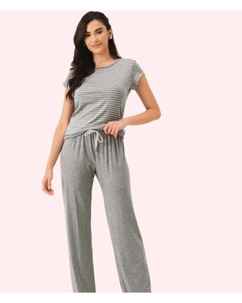Pijama Calça Manga Curta Lua Encantada