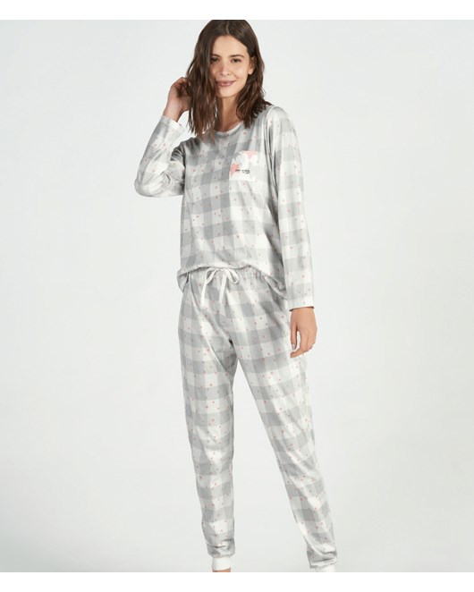 Pijama Calça Manga Longa Cor Com Amor