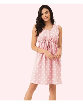 Pijama Feminino Camisola Curta Regata Lua Encantada