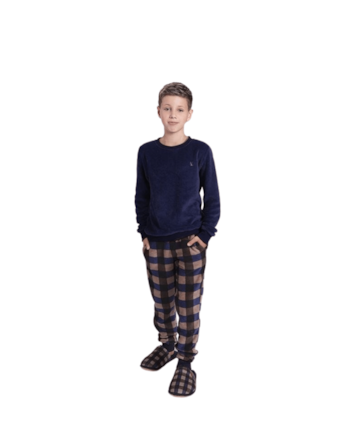 Pijama Infantil Masculino Calça Manga Longa Lua Lua