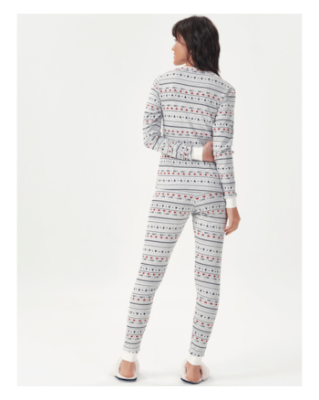 Pijama Legging Manga Longa Cor Com Amor