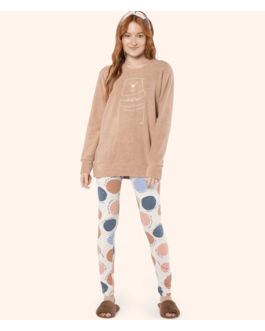 Pijama Legging Manga Longa Lua Encantada
